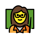 Docente mujer - OpenMoji