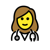 Profesional sanitario mujer - OpenMoji