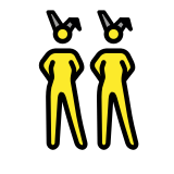 Mujeres con orejas de conejo - OpenMoji