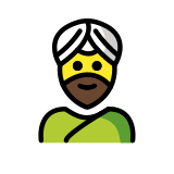 Hombre con turbante - OpenMoji