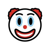 Cara de payaso - OpenMoji