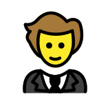 Persona con esmoquin - OpenMoji