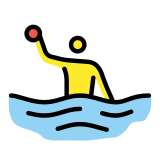 Persona jugando al waterpolo - OpenMoji