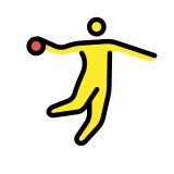Persona jugando al balonmano - OpenMoji