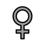 Signo femenino - OpenMoji