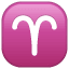 Signo del Zodiaco Aries U+2648 Signo del Zodiaco Aries U+2648