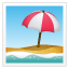 Playa con sombrilla WhatsApp U+1F3D6 Playa con sombrilla WhatsApp U+1F3D6