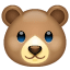 Bear face emoji U + 1F43B