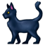 Emoji de gato negro U+1F408 U+2B1B Emoji de gato negro U+1F408 U+2B1B