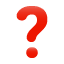 Emoji de un signo de interrogación rojo U+2753 Emoji de un signo de interrogación rojo U+2753
