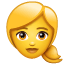 Mujer rubia U+1F471 U+2640 Mujer rubia U+1F471 U+2640
