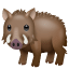 Wild boar emoji U + 1F417