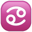 Emoji del signo del Zodiaco Cáncer U+264B Emoji del signo del Zodiaco Cáncer U+264B