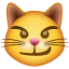 Emoji de un gato irónico U+1F63C