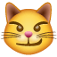Emoji de un gato irónico U+1F63C Emoji de un gato irónico U+1F63C