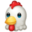 Emoji cabeza de pollo U+1F414
