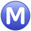 M en un círculo U+24C2 M en un círculo U+24C2