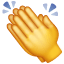 Emoji de manos aplaudiendo U+1F44F