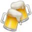Emoji jarras de cerveza U+1F37B