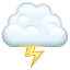 Nube con rayo Whatsapp U+1F329 Nube con rayo Whatsapp U+1F329