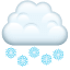 Snowfall emoji U + 1F328