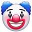 Emoji de un payaso U+1F921
