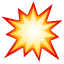 Emoji of an explosion U + 1F4A5