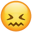 Emoji consternado WhatsApp U+1F616