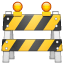 Construction barrier emoji U + 1F6A7