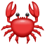 Emoji de un cangrejo U+1F980 Emoji de un cangrejo U+1F980