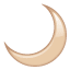 Cuarto de luna U+1F319 Cuarto de luna U+1F319