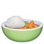 Bol de arroz U+1F35B Bol de arroz U+1F35B