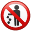 Emoji de “no tirar basura” U+1F6AF Emoji de “no tirar basura” U+1F6AF