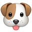 Emoji perro WhatsApp U+1F436