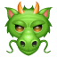 Cabeza de dragón emoji U+1F432