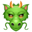 Cabeza de dragón emoji U+1F432 Cabeza de dragón emoji U+1F432