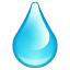 Emoticono de una gota azul U+1F4A7 Emoticono de una gota azul U+1F4A7