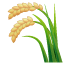 Planta de arroz con panoja U+1F33E