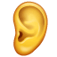 Emoji oreja U+1F442 Emoji oreja U+1F442
