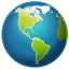 Globo terráqueo con América Whatsapp U+1F30E Globo terráqueo con América Whatsapp U+1F30E