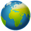 Globo terráqueo con Europa y África U+1F30D Globo terráqueo con Europa y África U+1F30D