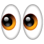 Emoticono de dos ojos U+1F440