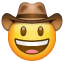 Emoji vaquero U+1F920