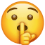 Emoji que pide silencio U+1F92B Emoji que pide silencio U+1F92B