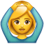 Emoji con las manos en la cabeza U+1F646