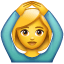 Emoji con las manos en la cabeza U+1F646 Emoji con las manos en la cabeza U+1F646
