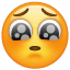 Cara triste con ojos grandes U+1F97A Cara triste con ojos grandes U+1F97A