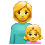 Madre e hija U+1F469 ‍U+1F467