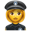 Mujer policía U+1F46E U+2640