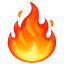 Emoji de una llama de fuego U+1F525 Emoji de una llama de fuego U+1F525